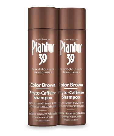 Plantur 39 Plantur 39 Color Braun - Phyto Shampoo with caffeine - 2 x 250 ml - For brunettes - Gray mask - Menopausal hair loss treatment