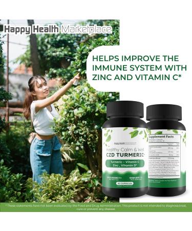 Healthy Calm & Well CDZ Gummies Capsules - Our Best CDZ Supplement Vitamin C D and Zinc - Turmeric Vitamin C D Zinc Magnesium - Our Best Calmwell Cdc Gummies Capsules Zinc Vitamin C Vitamin D Turmeric - Buy Online on GoSupps.com