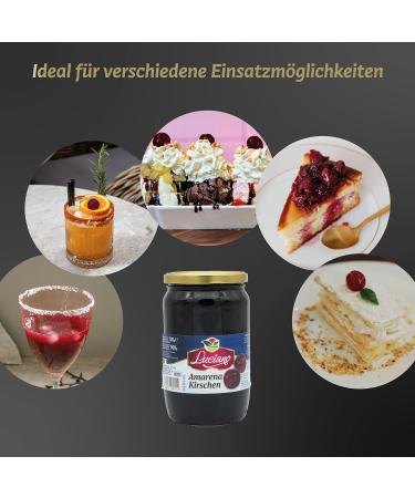 Luciano Amarena Cherries - Sweet Italian Preserved Cherries in 500g | International Shipping Available - Buy Online on GoSupps.com
