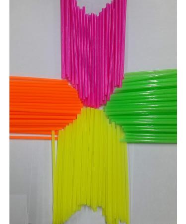 Wow Plastic Disposable Plastic Drinking Straws - 250 count (neon) (Neon). - Buy Online on GoSupps.com