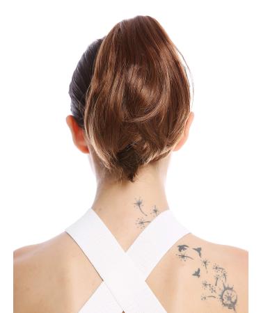 WIG ME UP - N869-V-30 hairpiece braid ponytail short straight red-brown copper brown 20 cm