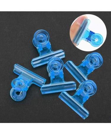 Buy Blue Plastic Nail Clips - Optimal Accessories for Long & Thin Nails | Professional Nail Art Tools - Buy Online on GoSupps.com
