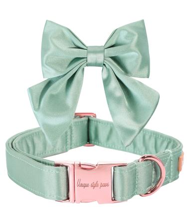 Unique Style Paws Silk Green Color Dog Halison Cond-Resistant Dog Hall Band With Blyings Wedding Fly Dog Hall Band for X-Large Dogs XS Green