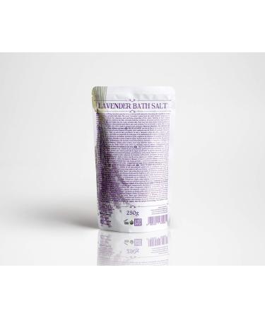 Relaxing Lavender Bathing Salt - 250g - Soothing Spa Essential for International Shipping - Buy Online on GoSupps.com