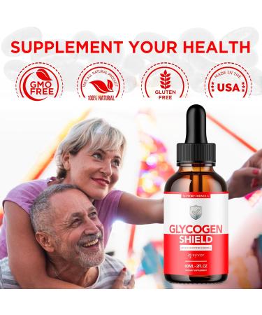 (3 Pack) Glycogen Shield Drops - Glycogen Shield Advanced Formula Liquid Supplement All Natural Glycogen Shield Glyco Balance Drops Delicious Daily Vitamin Support Health and Wellness (90 Servings) - Buy Online on GoSupps.com