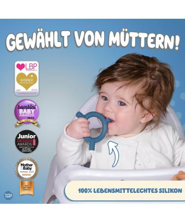 Buy Baby Nom BPA-Free Cooling Bite Ring - Dental Aid & Gripping Toys for Teething Babies - Buy Online on GoSupps.com