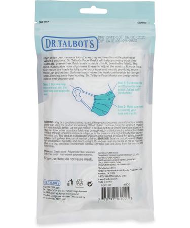 Dr. Talbot's Disposable Teen Face Mask - 13+ Years Old - 10 Count - Buy Online on GoSupps.com