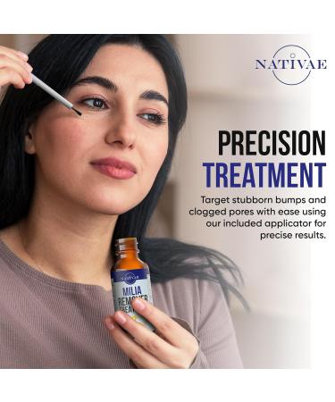 Milia Remover Treatment for Eyes & Face - Milia Spot Treatment with Salicylic Acid & Tea Tree Oil - Milia Acne Serum - Buy Online on GoSupps.com