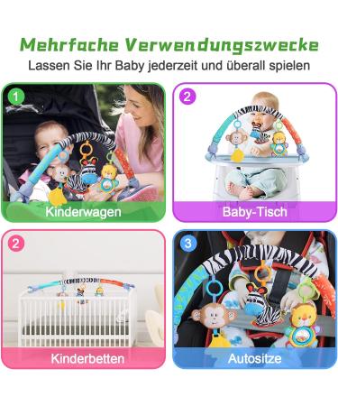 Shop Baby Stroller Toys for 0-6 Months | Musical Sensory Toys & Rattles | Animal Paradise Mobile Toys - Buy Online on GoSupps.com