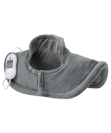 Proficare PC-SNH 3097 shoulder/neck heating pillow long-lasting and soothing warmth ideal alternative to the heating pillow extra soft surface 3 temperature levels adjustable gray 52 x 50 cm shoulder warmer
