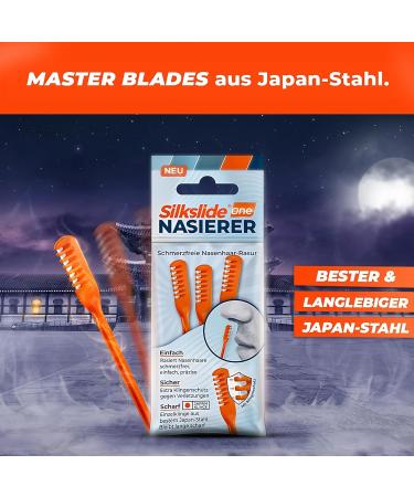 Silkslide Nasal Hair Trimmer - 12-Piece Set for Men & Women | Battery-Free Nose Hair Razor | Hygienically Made in Germany - Buy Online on GoSupps.com