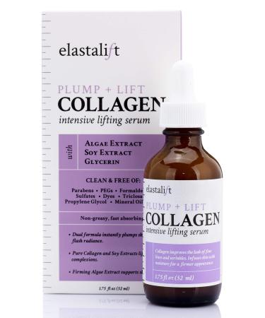 Elastalift Collagen Facial Serum Lifting, Plumping, & Firming Collagen Serum For Face Improves Elasticity, Evens Skin Tone, Plumps, & Lifts Sagging Skin, Non-Greasy Wrinkle Serum (1.75 Fl Oz) 1.75 Fl Oz (Pack of 1) Collage
