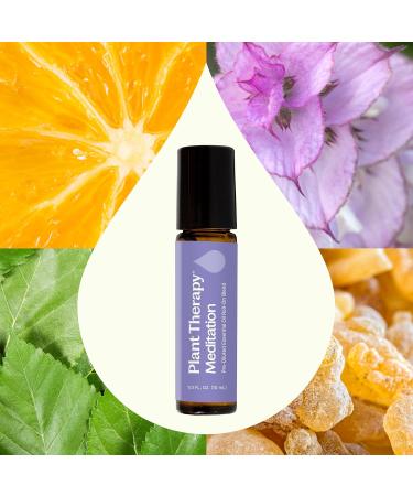 Plant Therapy Meditation Essential Oil Blend Pre-Diluted Roll-On 100 mL (1 oz) 100% Pure Pre-Diluted Calming Aromatherapy for Yoga Mediation and Self Care - Buy Online on GoSupps.com
