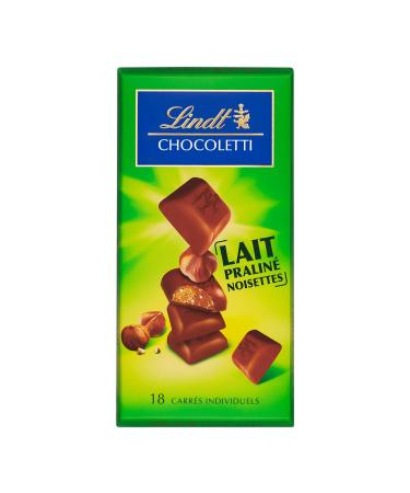 Lindt - Milk Chocolate Hazelnut Praline Squares CHOCOLETTI - Milk Chocolate 100g