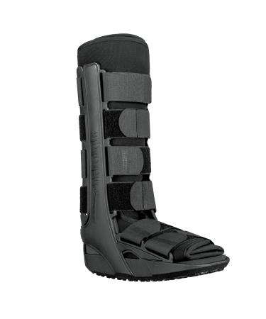 Long Immobilizing Boot - Walking Boot for Broken Foot Ankle Brace for Men & Women Fracture Boot Ankle Support Stabilizer Medical Supplies - Fits Left and Right - Black Large Large Black 1