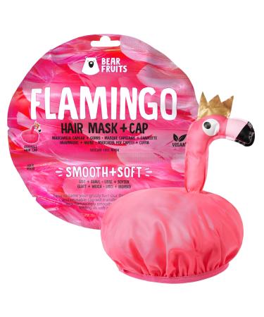 Bear Fruits Flamingo Smooth + Soft Hair Mask with Hood 20 ml 20 ml (Pack of 1) Flamingo - Buy Online on GoSupps.com