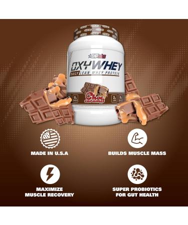 EHP Labs OxyWhey Whey Protein Isolate Powder - 25g of Whey Isolate Protein Powder Meal Replacement Shake Sugar Free Protein Powder - 27 Serves (Chocolate Caramel) - Buy Online on GoSupps.com