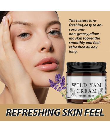 Organic Wild Yam Cream | Hydrating Night Cream for Men & Women | Natural Moisturizer - 3pcs for Soft Skin - Buy Online on GoSupps.com