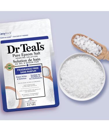 Dr Teal's Pure Epsom Salt Soak - Fragrance Free 4 lb (Pack of 2) - International Shipping Available - Buy Online on GoSupps.com