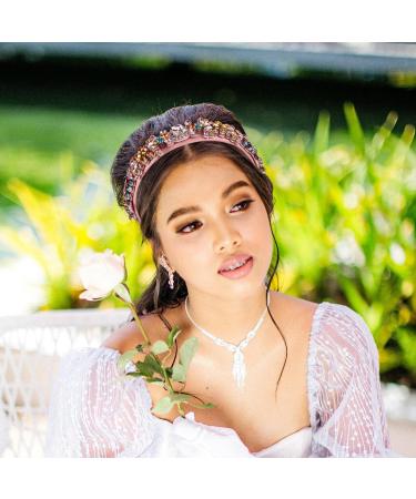 SHERCHPRY Women Sparkle Crystal Rhinestone Headband Shiny Crystal Headwear Vintage Hair Hoop - Buy Online on GoSupps.com