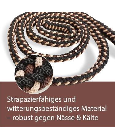 Lead Rope for Horses - 2m Tie Rope with Panic Hook in Multiple Colors (Brown Beige Black) | International Shipping Available - Buy Online on GoSupps.com