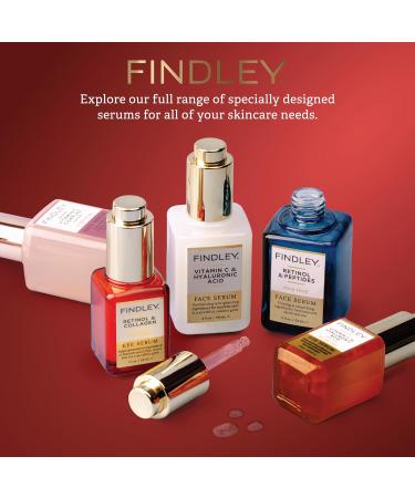 Findley Retinol & Collagen Overnight Eye Serum | Minimize Fine Lines & Soften Crow's Feet | Youthful Glow (1 Fl Oz) - Buy Online on GoSupps.com