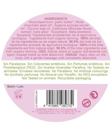 MARNYS Dermpure Organic Shea Butter with Rosehip Argan & Calendula - 100% Natural Skincare 100g - Buy Online on GoSupps.com