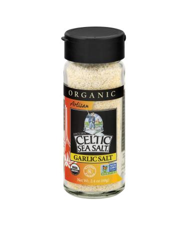 Celtic Sea Salt Organic Garlic Shaker, 2.4 Ounce