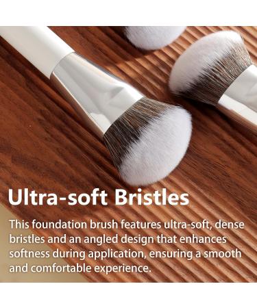 Buy Foundation Concealer Makeup Brushes Set | Soft Big Angled Face Brushes for Liquid Cream Stick Makeup | Bronzer Contour Eyeshadow Blending Tools - Buy Online on GoSupps.com