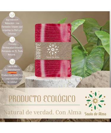  Savia De Alma Handmade Shea Butter Soap | Deep Hydration & Natural Repair | Vegan Sustainable & Made in Spain | Ideal for Dry & Sensitive Skin | 100g - Buy Online on GoSupps.com