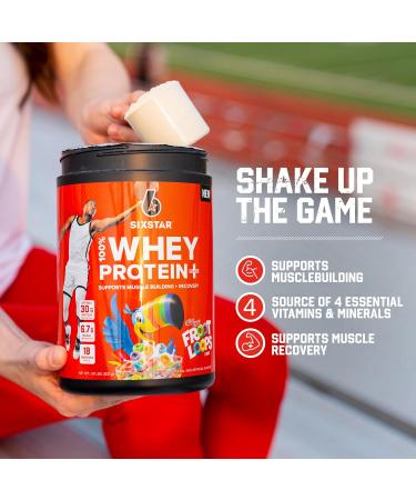 Six Star Whey Protein Powder Plus - Muscle Building Recovery & Immune Support | Froot Loops Flavor | 1.8lb | Shop Now - Buy Online on GoSupps.com