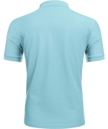 COOFANDY Men's Zipper Polo Shirt with Pocket - Slim Fit Casual Golf Shirt - Buy Online on GoSupps.com