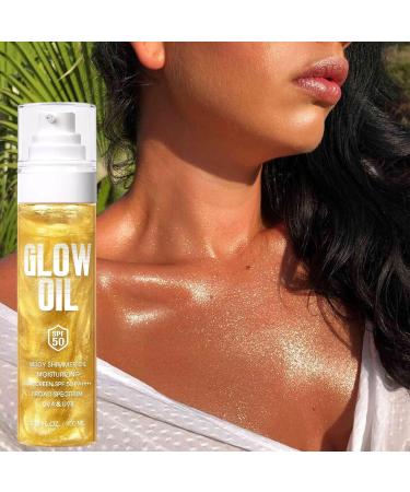  G n rique Radiance Body Oil Natural Body Care Oil 100 ml Sun Protection SPF50 Skin Shine for Camping Beach Bike Sport Picnic - Buy Online on GoSupps.com