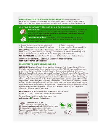 Palmers Coconut Oil Deep Conditioning Protein Pack - 4 x 2.1 Oz | Hydrate & Repair Hair - Buy Online on GoSupps.com