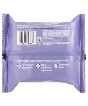 Neutrogena Night Calming Cleansing Makeup Remover Wipes - Alcohol-Free Face Towelettes for Dirt Oil & Waterproof Mascara 25 Count - Buy Online on GoSupps.com