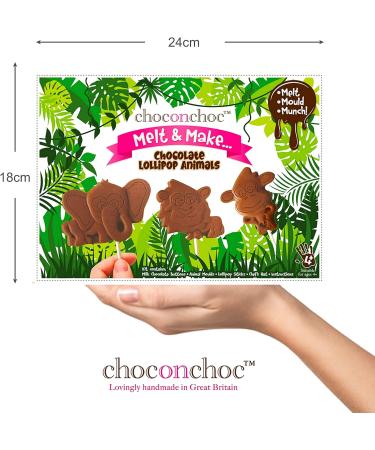 Choc On Choc Chocolate Make Your Own Lollipop Animals Kit 300g Choc Box - Buy Online on GoSupps.com