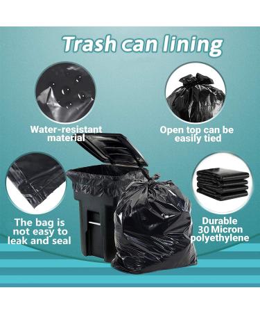 RTBQJ-AT Black Garbage Bags - 240L 50 Extra Large Strong & Durable for Home Garden & Office Use | International Shipping Available - Buy Online on GoSupps.com