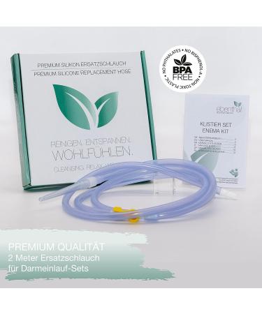 Ebenthal Vital Replacement Hose for Intestinal Inlet Set 2m | BPA-Free Silicone Hose for Enemas & Intestinal Cleaning - Buy Online on GoSupps.com