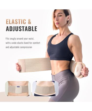 Abdominal Hernia Belt for Men & Women | Umbilical Hernia Support with Compression Pads - Comfort & Relief - Buy Online on GoSupps.com