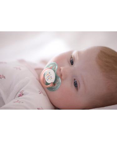 Philips AVENT SCF172/02 Pacifier Freeflow for Girls (0-6 Months) - Multi-Coloured Floral Design | International Shipping Available - Buy Online on GoSupps.com