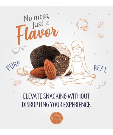 RECIPE 33 Black Truffle Infused Almonds - Gourmet Vegan Snack, High Protein, Keto/Paleo/Whole30 Friendly, Gluten/Grain-Free, Non-GMO, Kosher, Low Carb - 4oz Pack - Buy Online on GoSupps.com