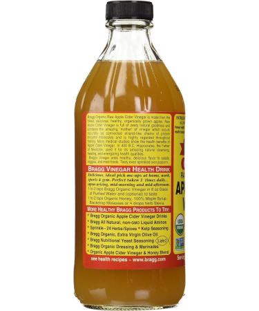 Braggs Apple Cider Vinegar With The Mother 473ml - Pack of 1 - Buy Online on GoSupps.com