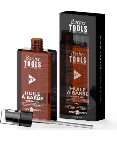 Beard Oil No. 1 (80 ml) 100% Natural Made in France Promotes Beard Growth Based on Castor Oil 7 Vegetable Oils & 3 Es - Buy Online on GoSupps.com