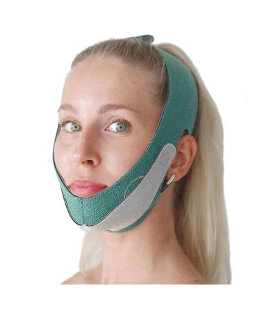 ReadyGoo Emerald Face Slimming Strap with Graphene for Women and Men | Reusable Double Chin Reducer | Face Lift Solution | Jawline Shaper | Skin Toning Belt | Face Weight Loss | Anti-Wrinkle