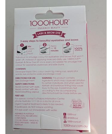 1000 Hour Professional Lash & Brow Kit - Long-Lasting Blue Black Brow Gel for Defined Brows - 12 Applications Up to 6 Weeks - Buy Online on GoSupps.com