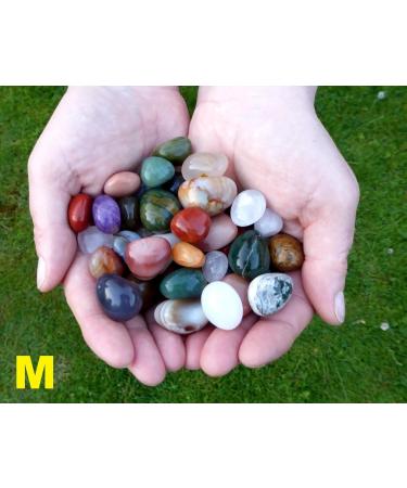 Shop Gemstone Set Colludo | Natural Tumbled Stones in Vibrant Fabric Bag | Sizes M (1.8-2.5 cm) - Perfect for Collectors & Gifts - Buy Online on GoSupps.com