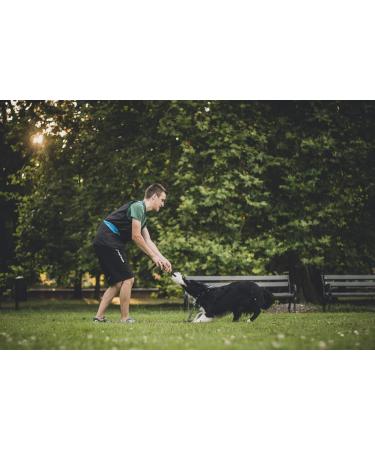 Dingo Dog Toy - Natural Fur Bungee Handle for Agility & Training | Green Grip 15581 - Perfect for Motivation & Fun - International Shipping Available - Buy Online on GoSupps.com