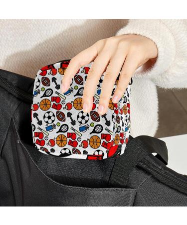 Watercolor Pineapple Pattern Storage Bag for Menstrual Pads | Portable Zipper Bag for Teen Girls & Women - Buy Online on GoSupps.com
