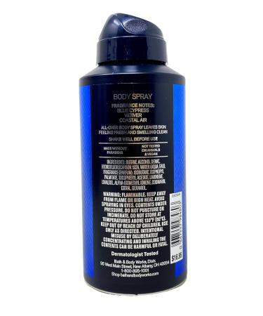 Bath & Body Works Men's Collection Ocean Gift Box Set - Body Cream Body Spray and 3-in-1 Hair Face & Body Wash with a Natural Otas Sample Soap - Buy Online on GoSupps.com