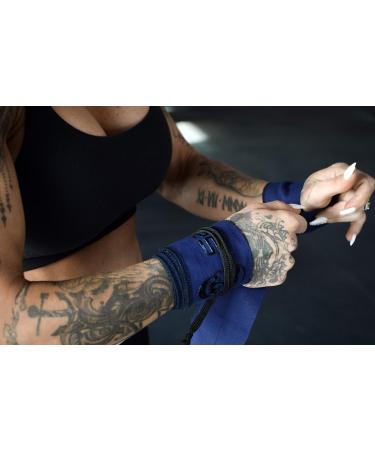 Gymrepers Strength Wrist Bandages - Ultimate Support for Cross-Training Olympic Lifting and Calisthenics | Unisex Navy Wrist Wraps - Buy Online on GoSupps.com